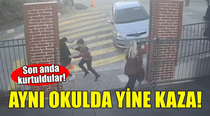 Aynı okulda yine kaza!