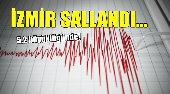 Ege Denizi'nde deprem... İzmir fena sallandı!