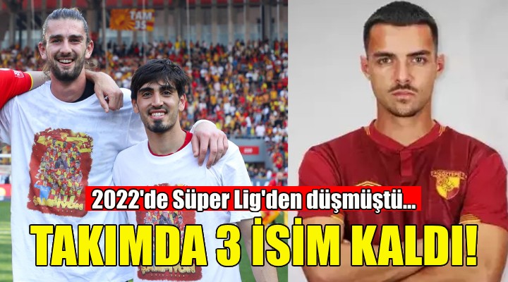 2022 de Süper Lig den düşmüştü... Göztepe de 3 isim kaldı!