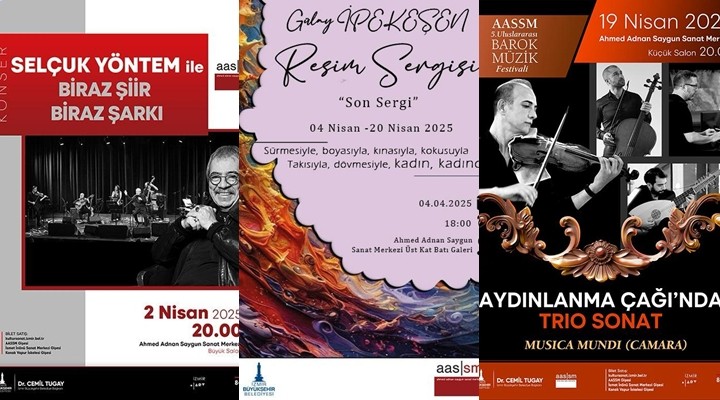 ASSSM’de nisan yağmuru gibi sanat programı