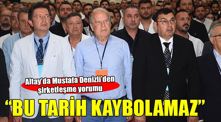 Altay da Mustafa Denizli den şirketleşme yorumu...