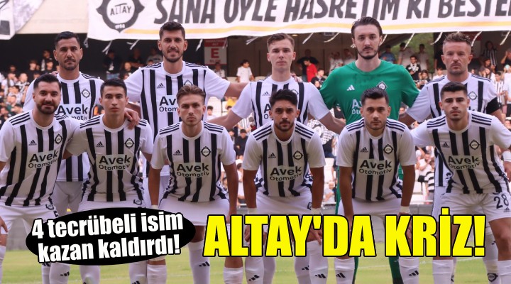 Altay da kriz... 4 tecrübeli oyuncu kazan kaldırdı!