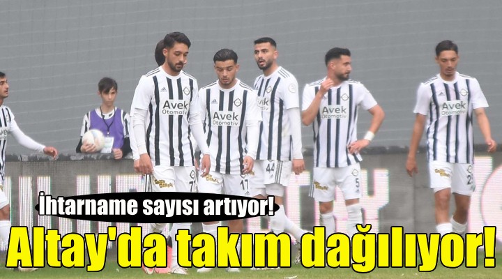 Altay da takım dağılıyor!