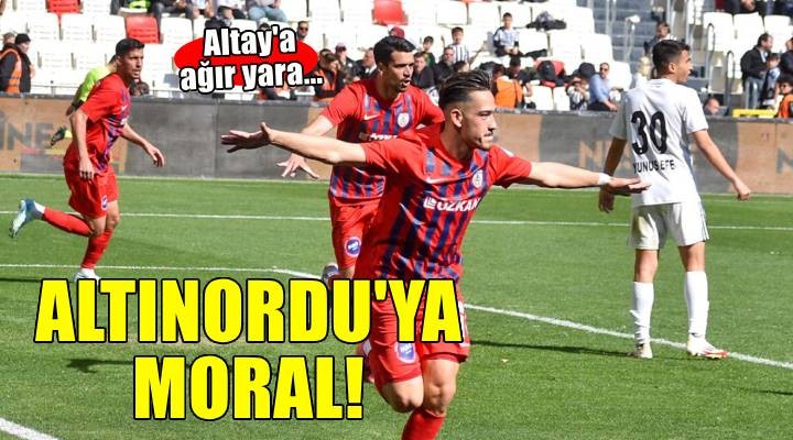 Altınordu ya derbi morali