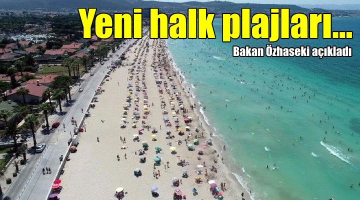 Bakan Özhaseki den halk plajları açıklaması...