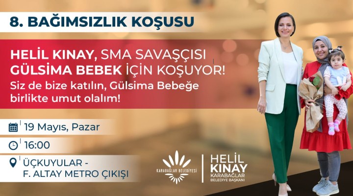 Başkan Kınay 19 Mayıs’ta Gülsima için koşacak!