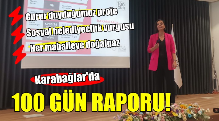 Başkan Kınay dan  Karabağlar da 100 gün  raporu...