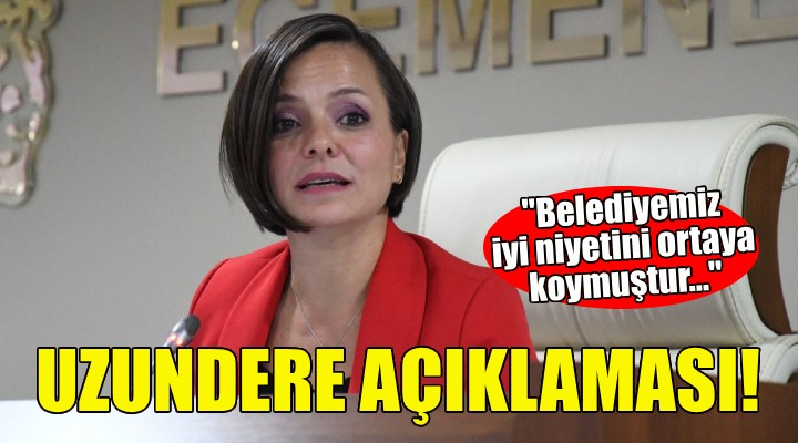 Başkan Kınay dan Uzundere açıklaması!