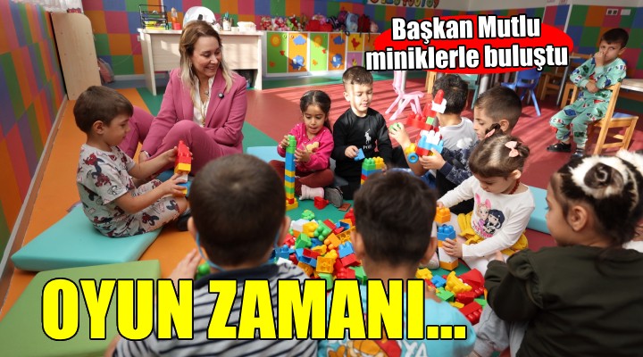 Başkan Mutlu miniklerle bir araya geldi