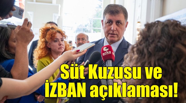 Başkan Tugay dan Süt Kuzusu ve İZBAN açıklaması!