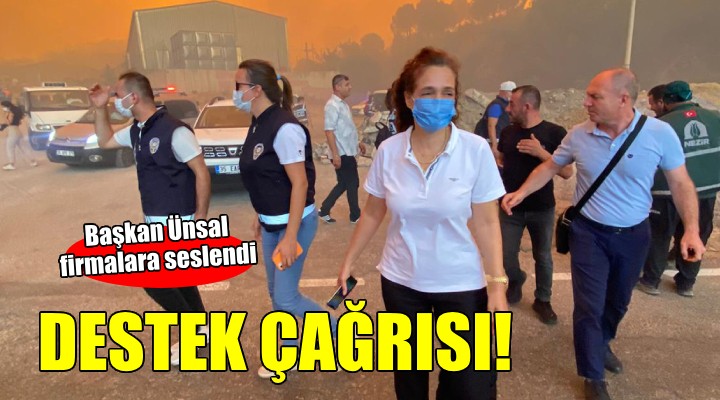 Başkan Ünsal dan destek çağrısı...