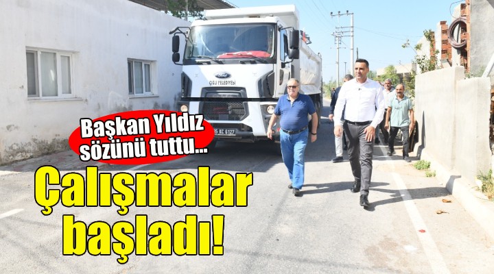 Başkan Yıldız sözünü tuttu... Kaklıç’ta çalışmalar başladı!