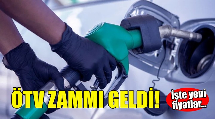 Benzin ve motorine ÖTV zammı!