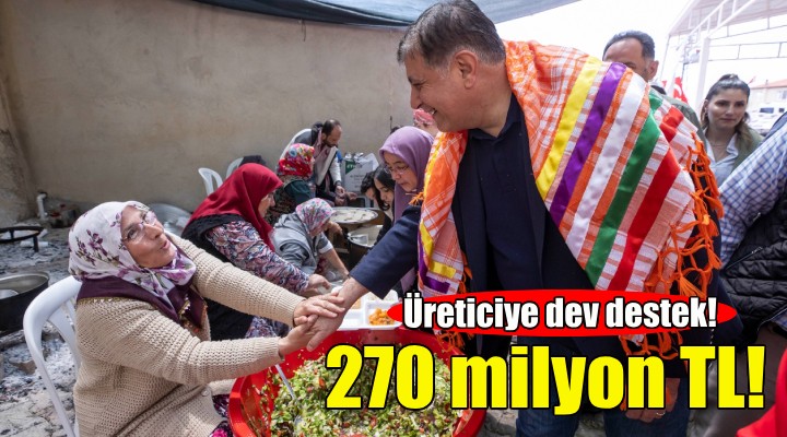 Büyükşehir’den çiftçiye 270 milyon liralık destek!