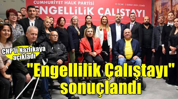 CHP li Nazlıaka, Engellilik Çalıştayı sonuç bildirgesini açıkladı