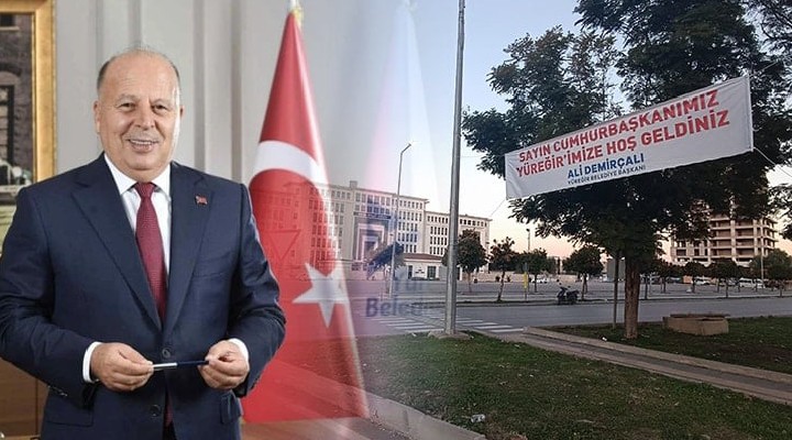 CHP li başkandan Erdoğan a jest...