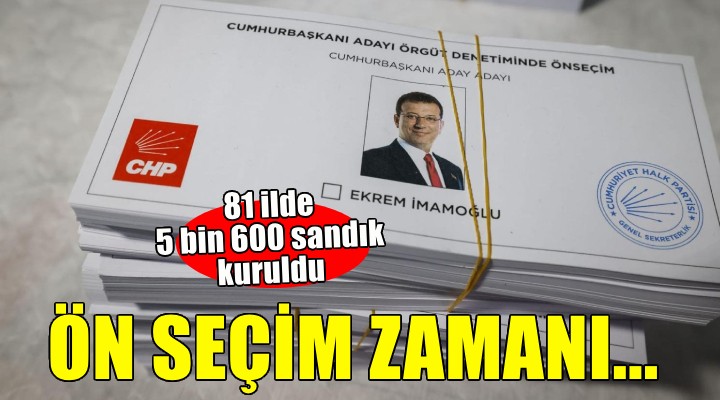 CHP nin cumhurbaşkanlığı ön seçimi başladı