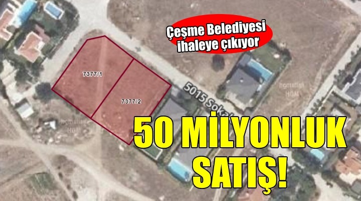 Çeşme Belediyesi nden 50 milyonluk satış!