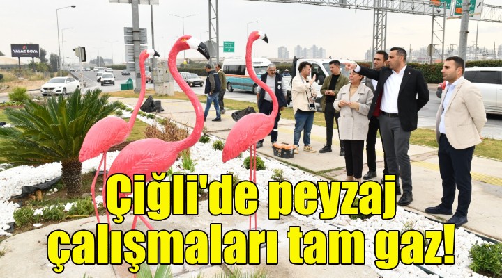 Çiğli de peyzaj çalışmaları tam gaz!