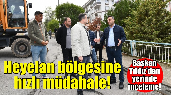 Çiğli’de heyelan bölgesine hızlı müdahale!