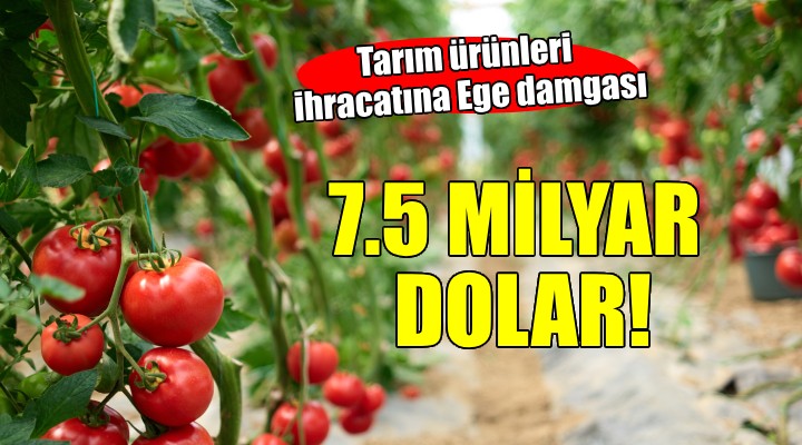 EİB’in tarım ürünleri ihracatı 7,5 milyar doları aştı