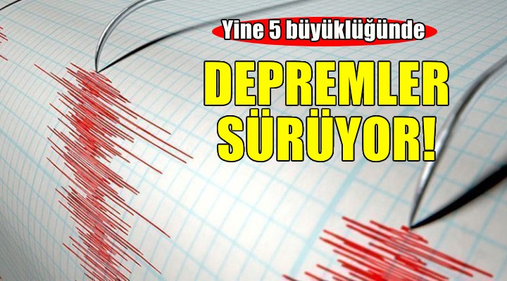 Ege Denizi nde deprem fırtınası sürüyor