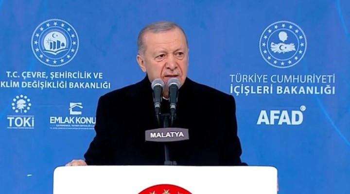 Erdoğan dan deprem konutu mesajı