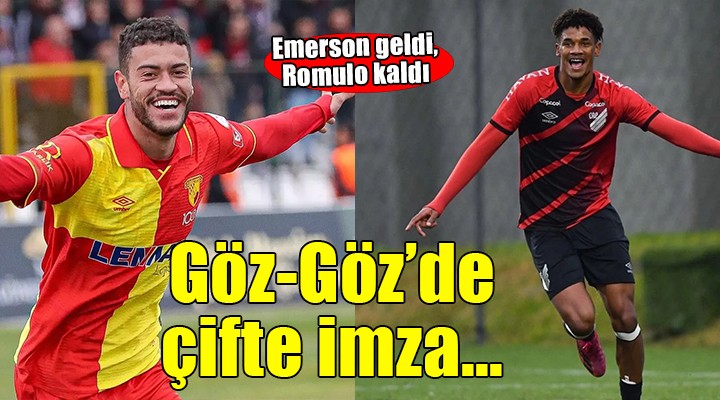 Göztepe de çifte imza... Emerson geldi, Romulo kaldı!