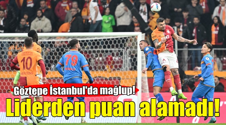 Göztepe liderden puan alamadı!