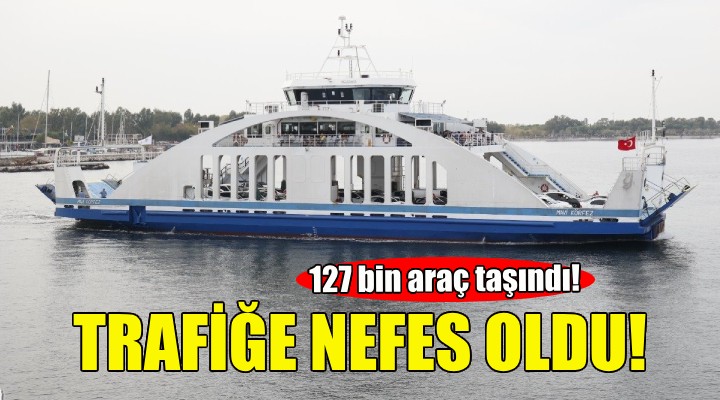 İZDENİZ trafiğe nefes oldu... 127 bin araç taşındı!