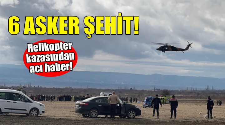 Isparta da askeri helikopter düştü: 6 şehit!