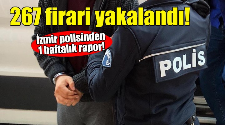 İzmir de 267 firari hükümlü yakalandı!