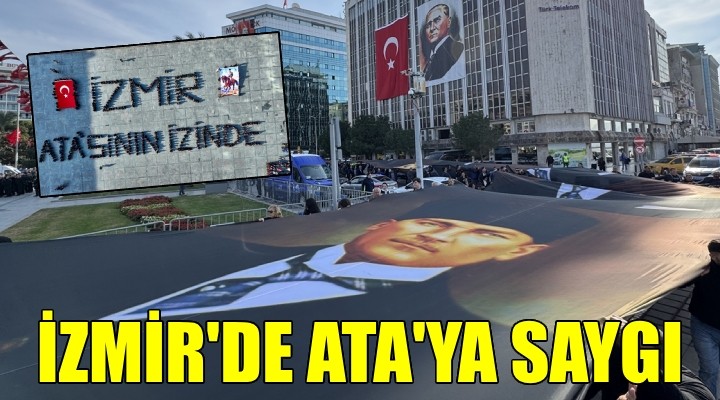 İzmir de  Ata ya Saygı Yürüyüşü  ve koreografi...