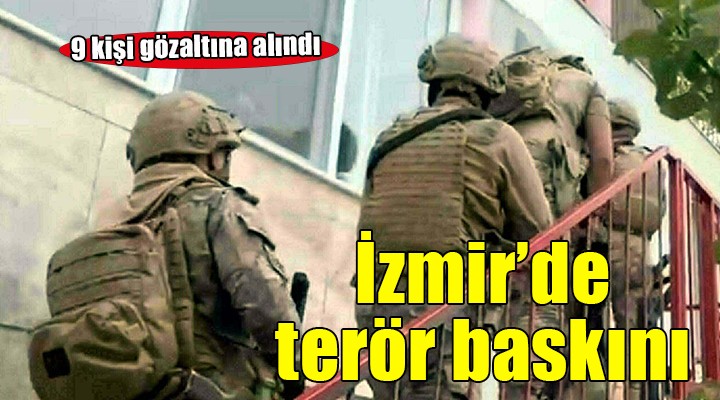 İzmir de PKK/KCK propagandasına 9 gözaltı