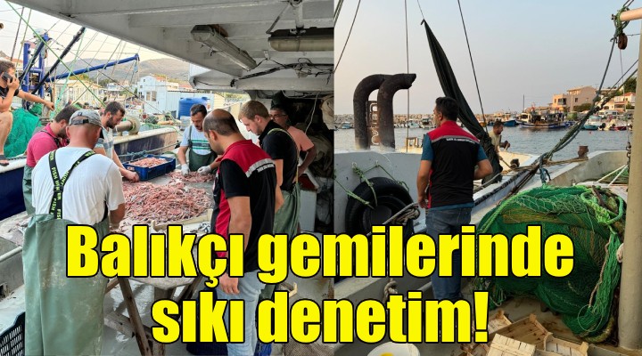 İzmir de balıkçı gemilerinde denetim!