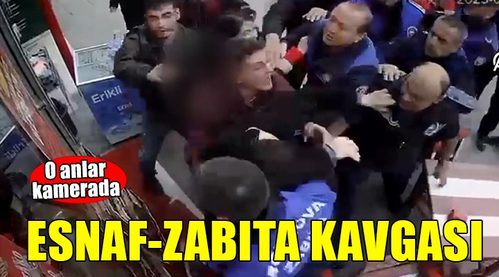 İzmir de esnaf-zabıta kavgası...