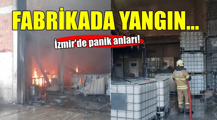 İzmir de geri dönüşüm fabrikasında yangın