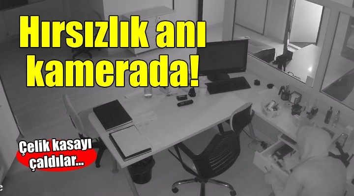 İzmir de hırsızlık anı kamerada!