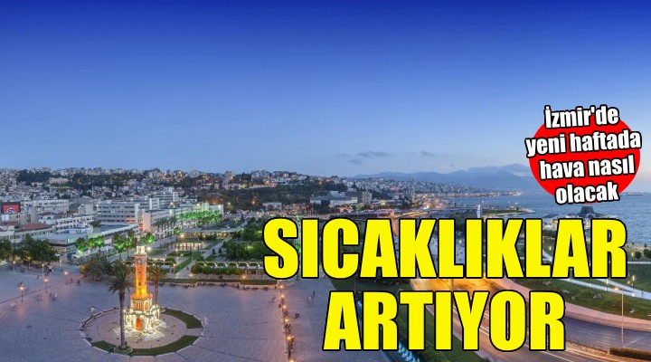 İzmir de sıcaklıklar artıyor!