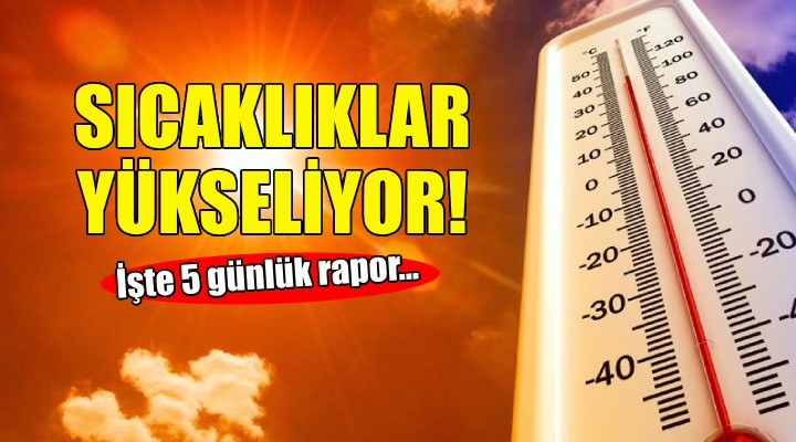 İzmir'de sıcaklıklar yükseliyor!