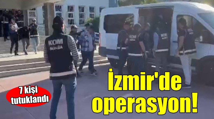 İzmir'de silah ve uyuşturucu operasyonu...