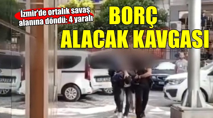 İzmir de tabancalı, bıçaklı kavga... 4 kişi yaralandı!