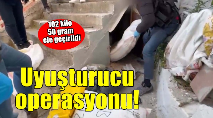 İzmir de uyuşturucu operasyonu...