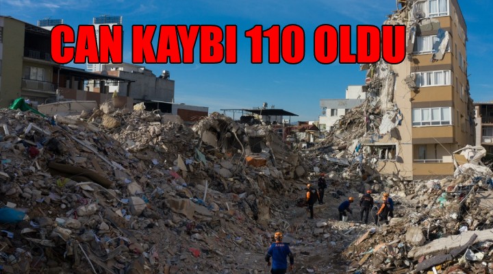 İzmir deki depremde can kaybı 110 a yükseldi