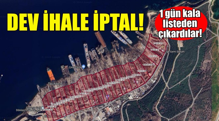 İzmir deki dev ihalede yeni gelişme!