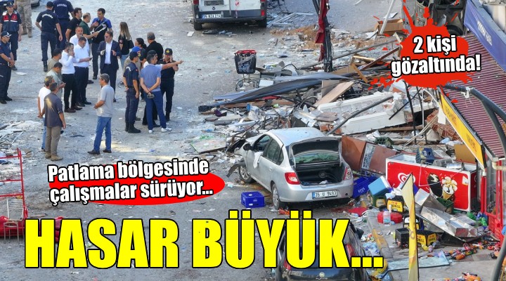 İzmir deki patlama sonrası hasar tespit çalışmaları sürüyor!