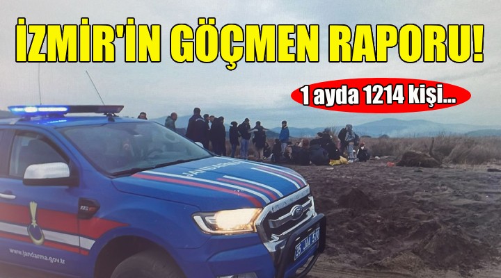 İzmir in göçmen raporu: 1 ayda 1214 kişi!