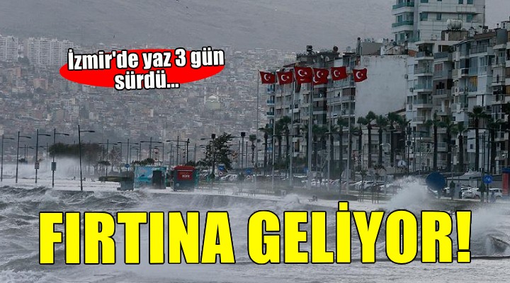 İzmir’e fırtına uyarısı...