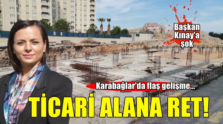 Karabağlar da Başkan Kınay ın ticari alan hamlesine Büyükşehir den ret!