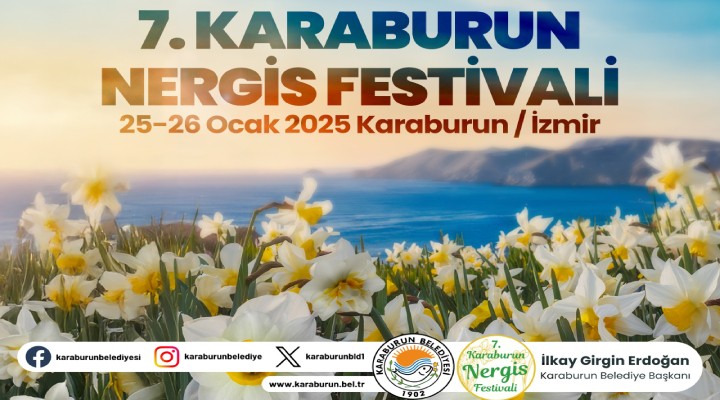 Karaburun da Nergis Festivasi hazırlığı..